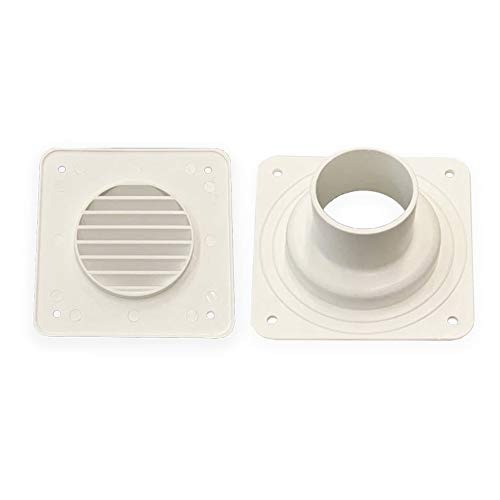 White Louver Cover and Cone Plate Battery Box Vent System F7710