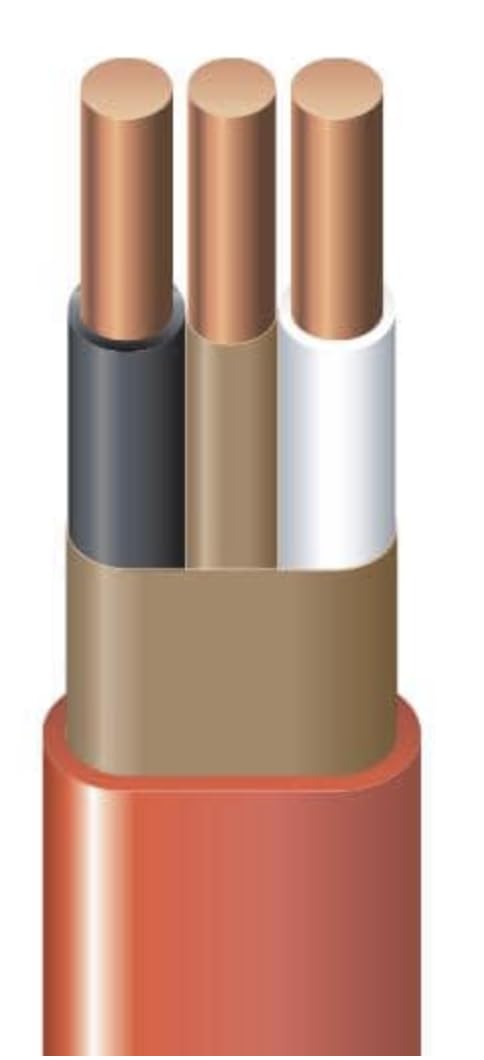 10/2 Type NM-B Copper 2 Conductors with Ground Orange S707