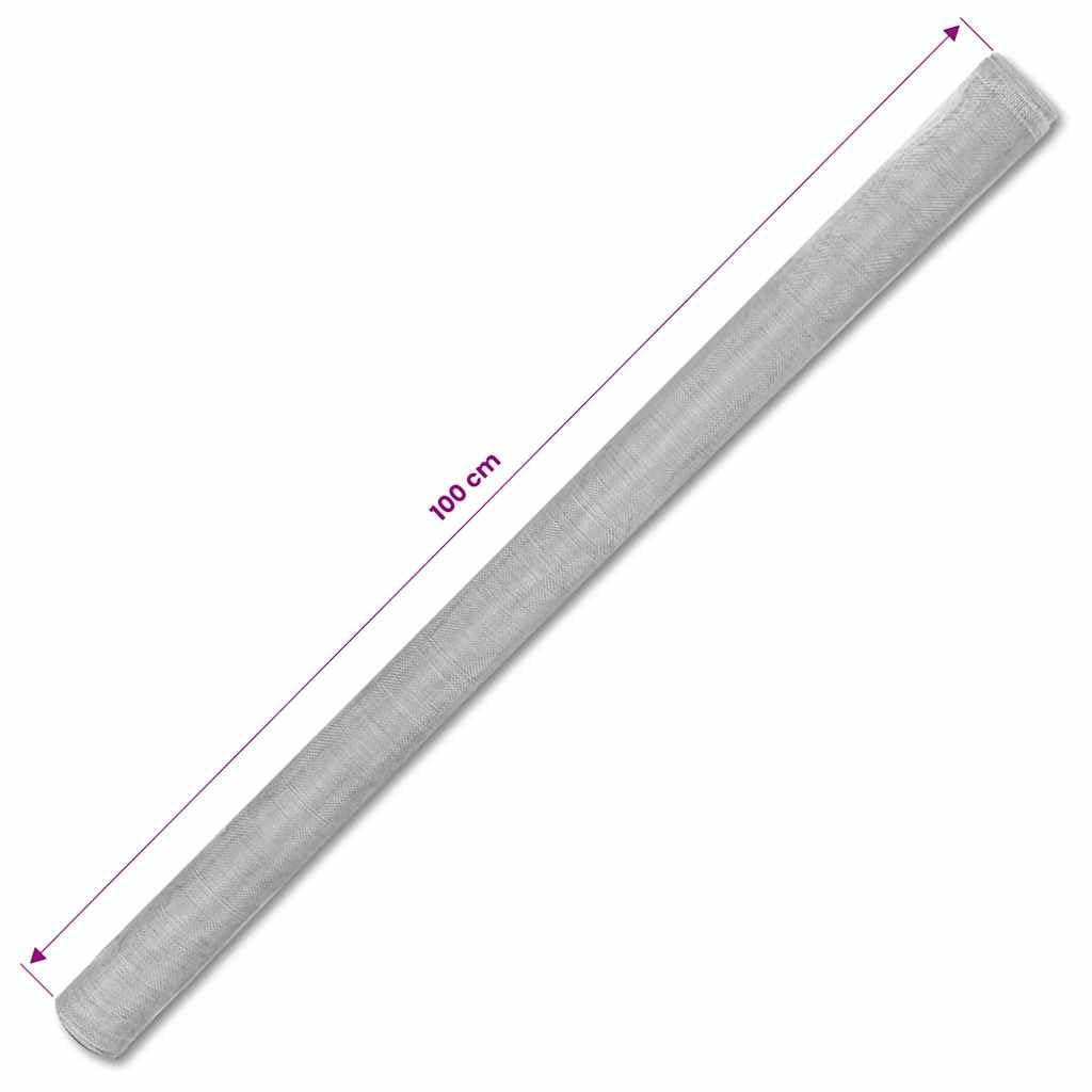 Aluminum Mesh Screen 39.4x196.9 Inches Silver L21852