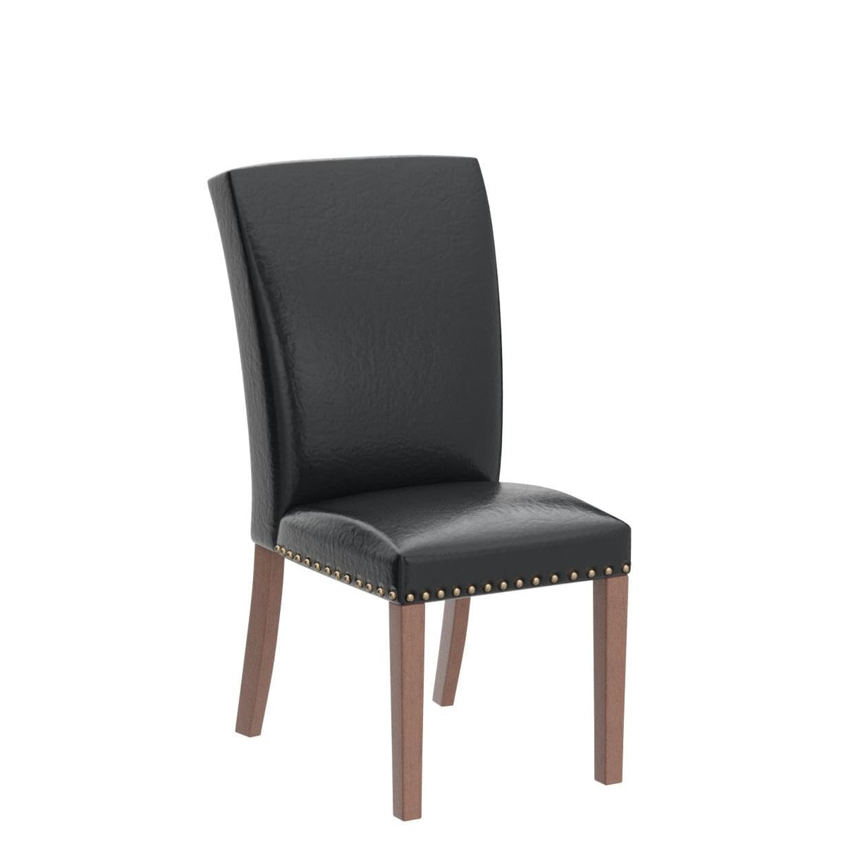 Black PU Leather Upholstered Dining Chairs Set of 6 Q601893