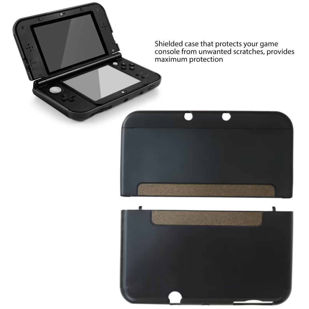 Black Aluminum Plastic Protective Hard Shell Case for New 3DS XL LL B50002