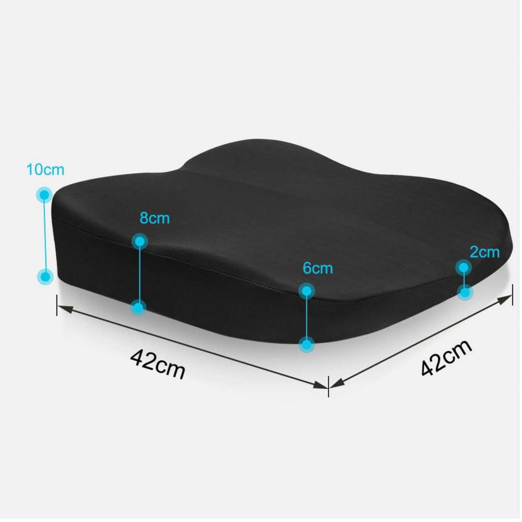 Memory Foam Seat Cushion Non-Slip Car Booster Pad with Adjustable Strap A477