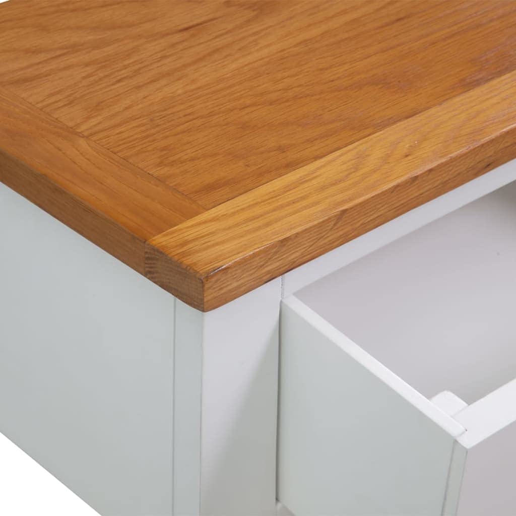 Rustic Brown 2 Drawer Solid Oak & Acacia Console Table H64926