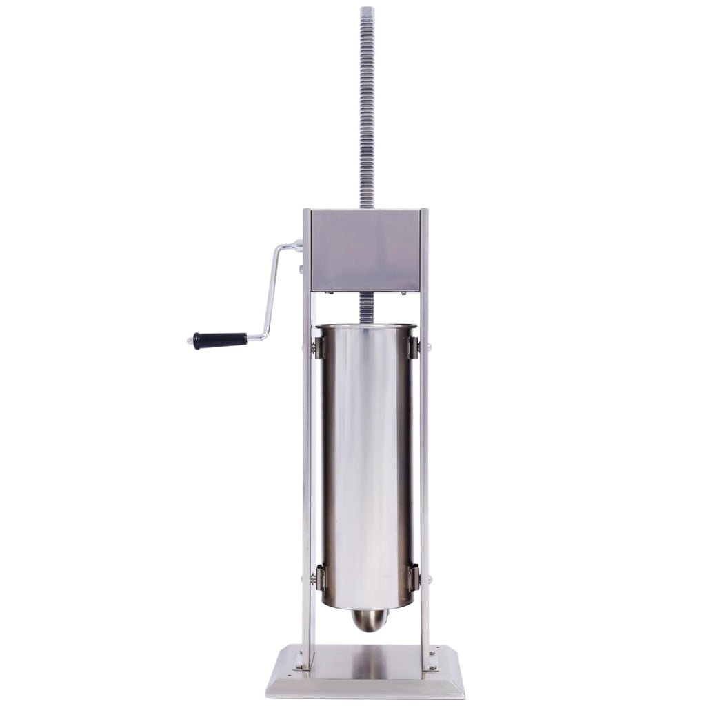 Stainless Steel Vertical Sausage Stuffer 15LB/7L with 4 Stuffing Tubes U727261