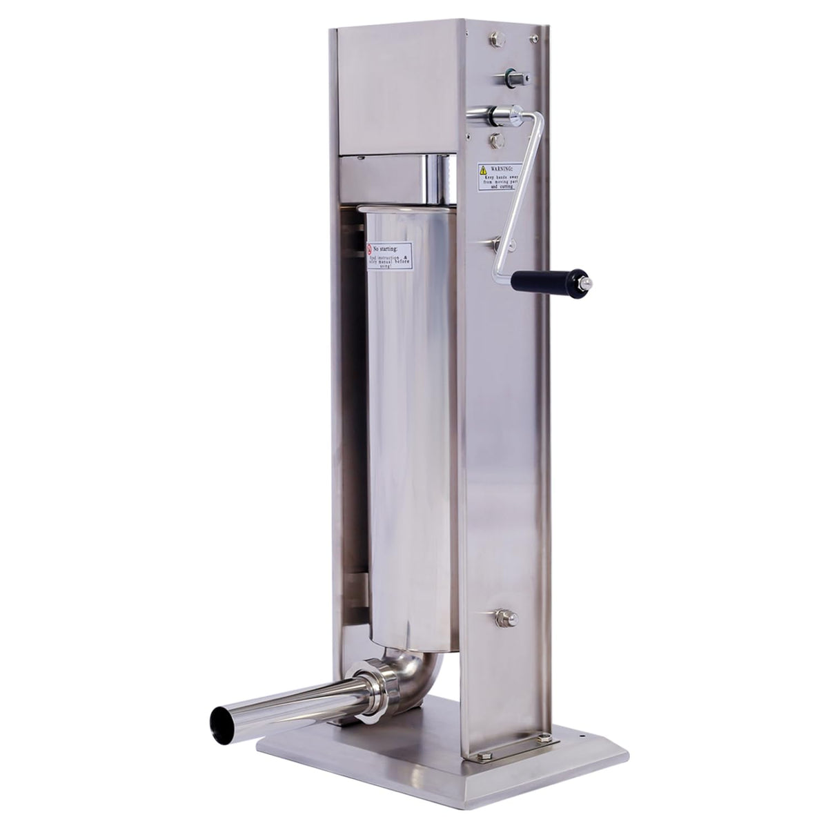 Stainless Steel Vertical Sausage Stuffer 15LB/7L with 4 Stuffing Tubes U727261