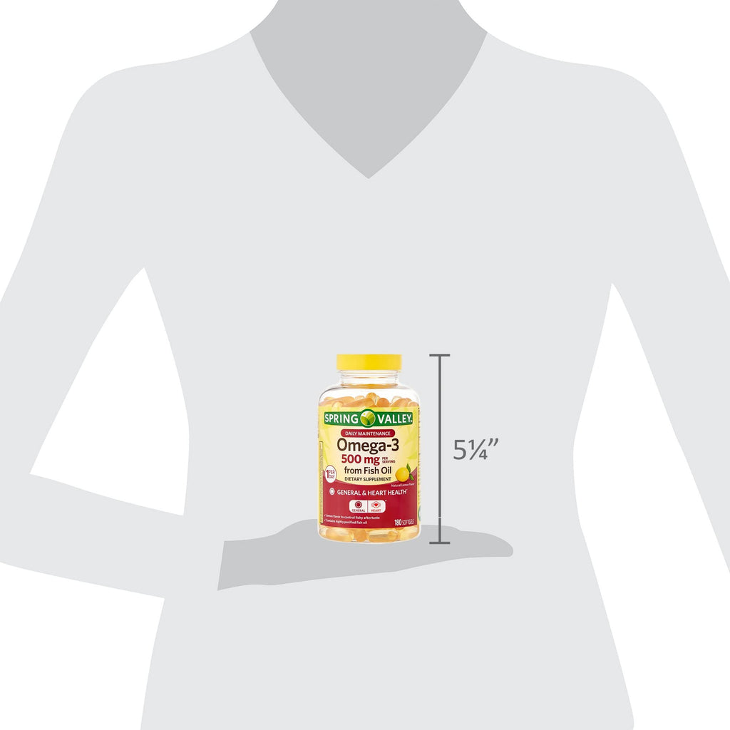 Omega-3 500 mg Fish Oil Dietary Supplements Q556072