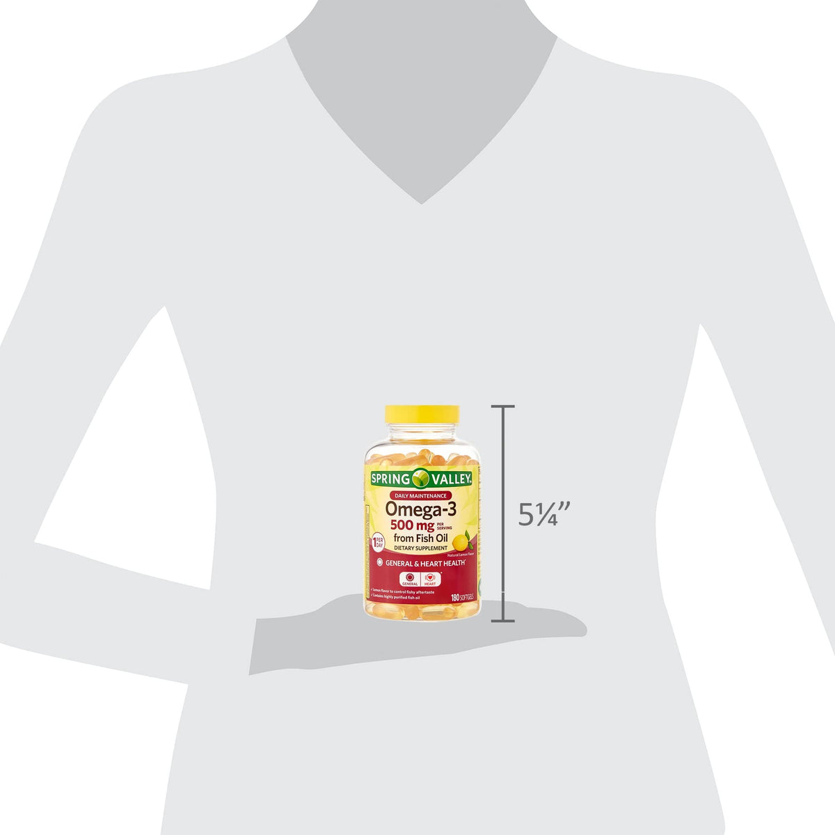 Omega-3 500 mg Fish Oil Dietary Supplements Q556072