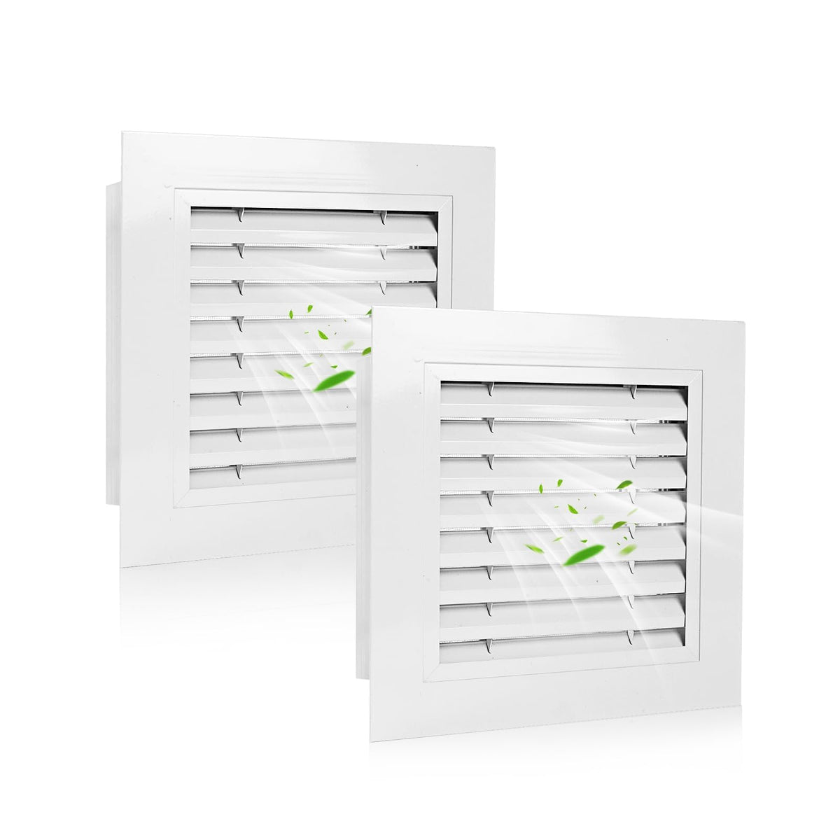 14" x 14" Aluminum Gable Vents with Screen, 2 Pack L15982