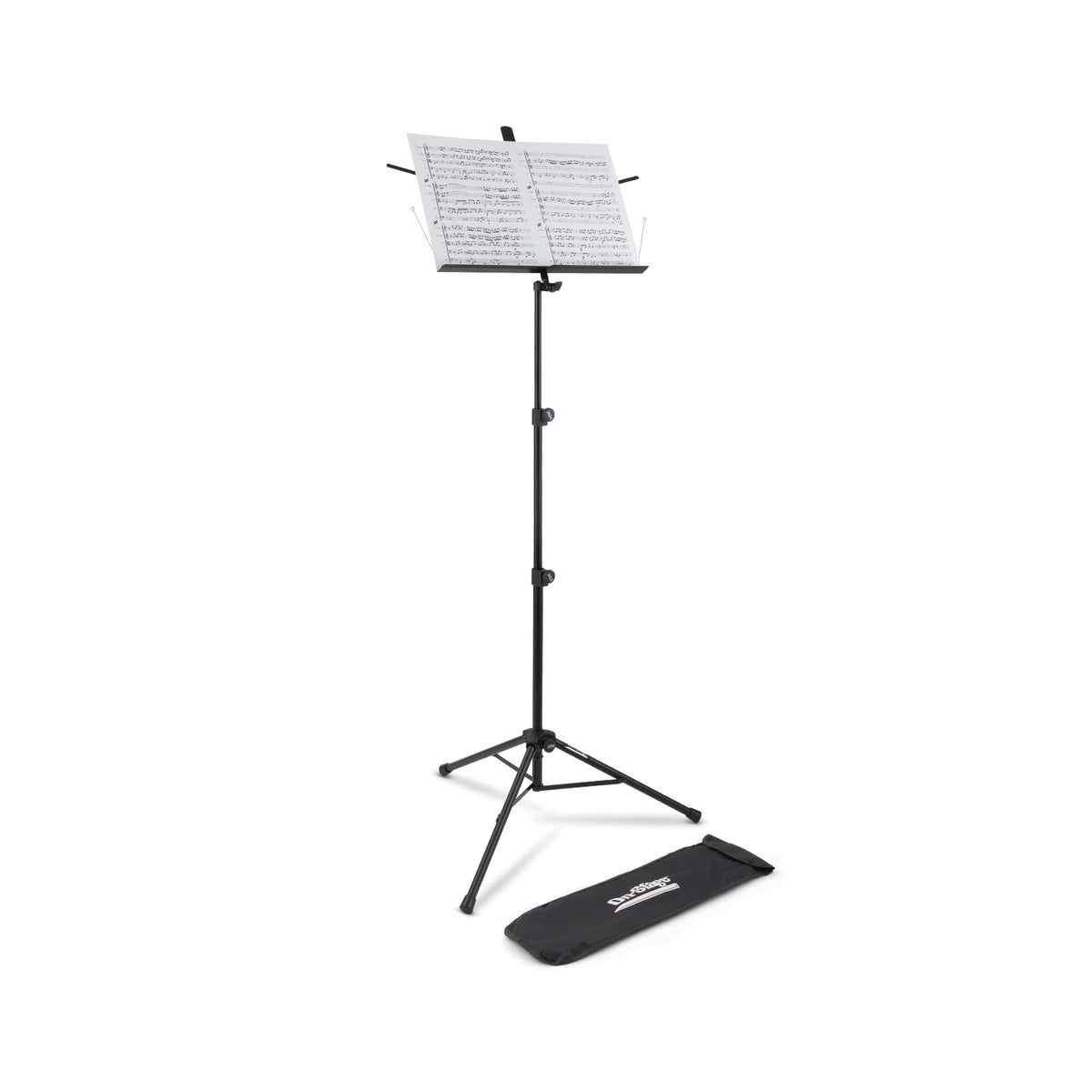 Black Metal Folding Sheet Music Stand with Bag U852198