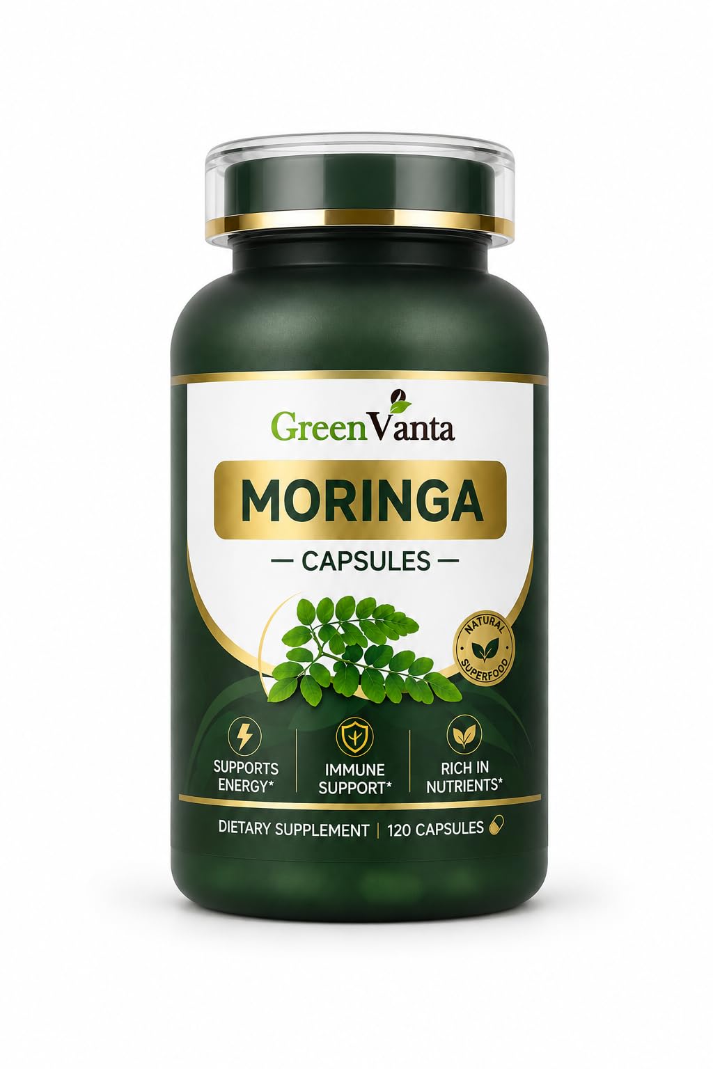 Moringa 500mg Veggie Capsules D598