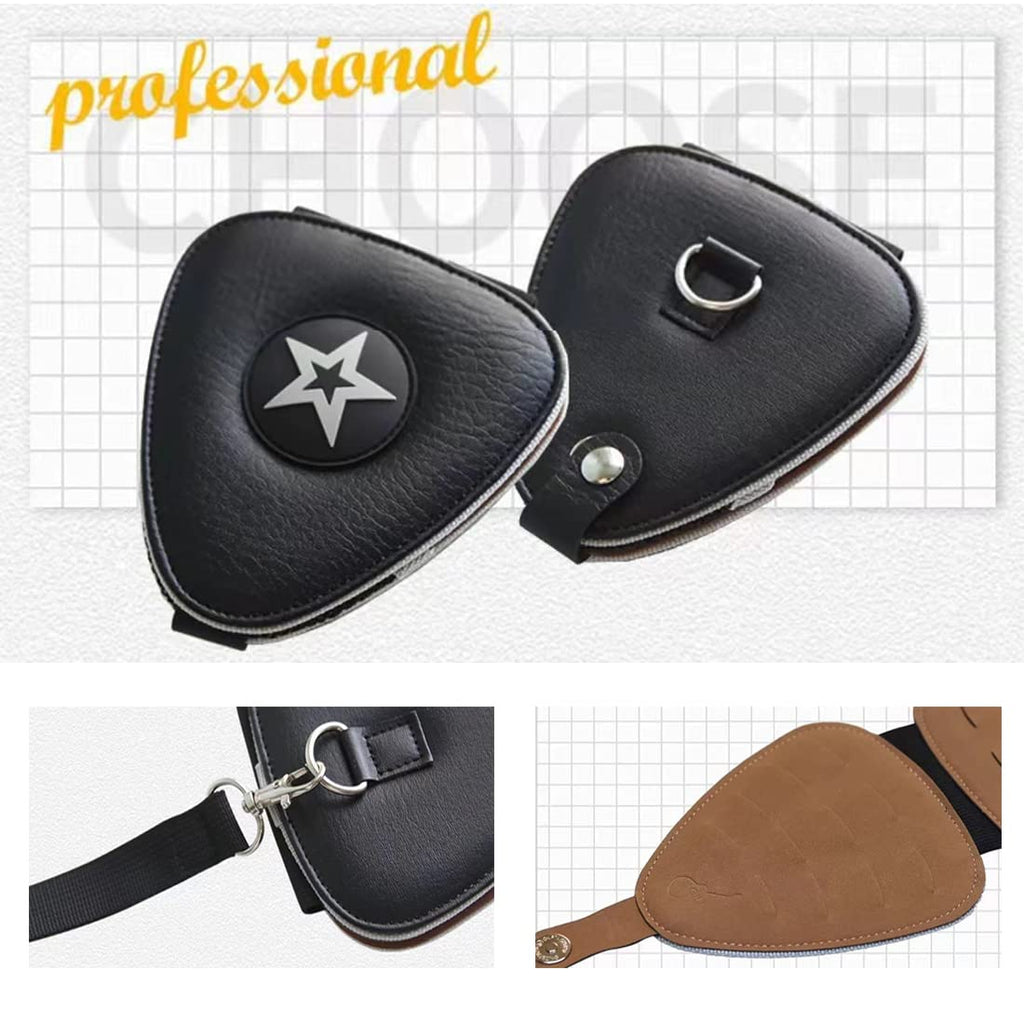 Guitar Pick Holder Case Bag with 24pcs Colorful Picks J29916
