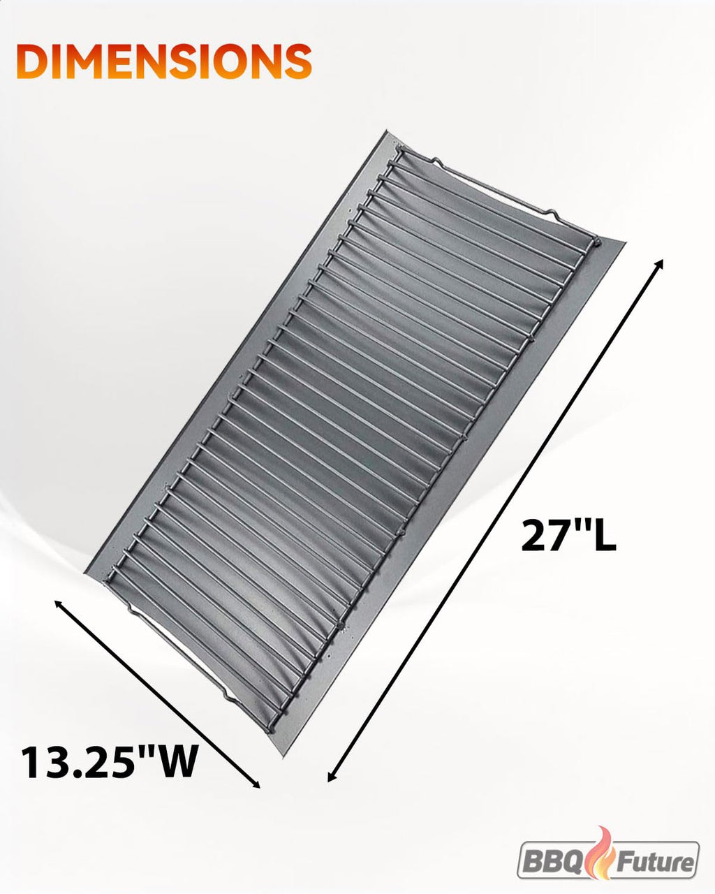 27 inch Porcelain-coated Steel Ash Pan with 2pcs Fire Grate Hanger L364