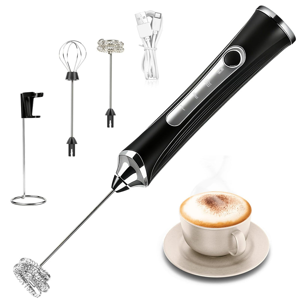 Handheld Rechargeable Milk Frother with Stand A1495