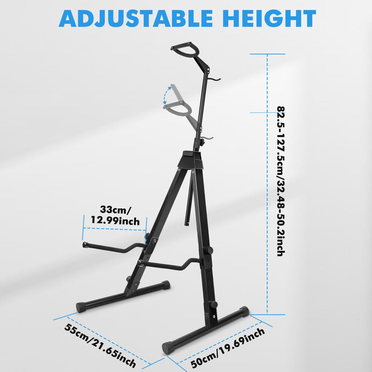 Heavy Duty Adjustable Steel Cello Stand with Bow Hook Z37534