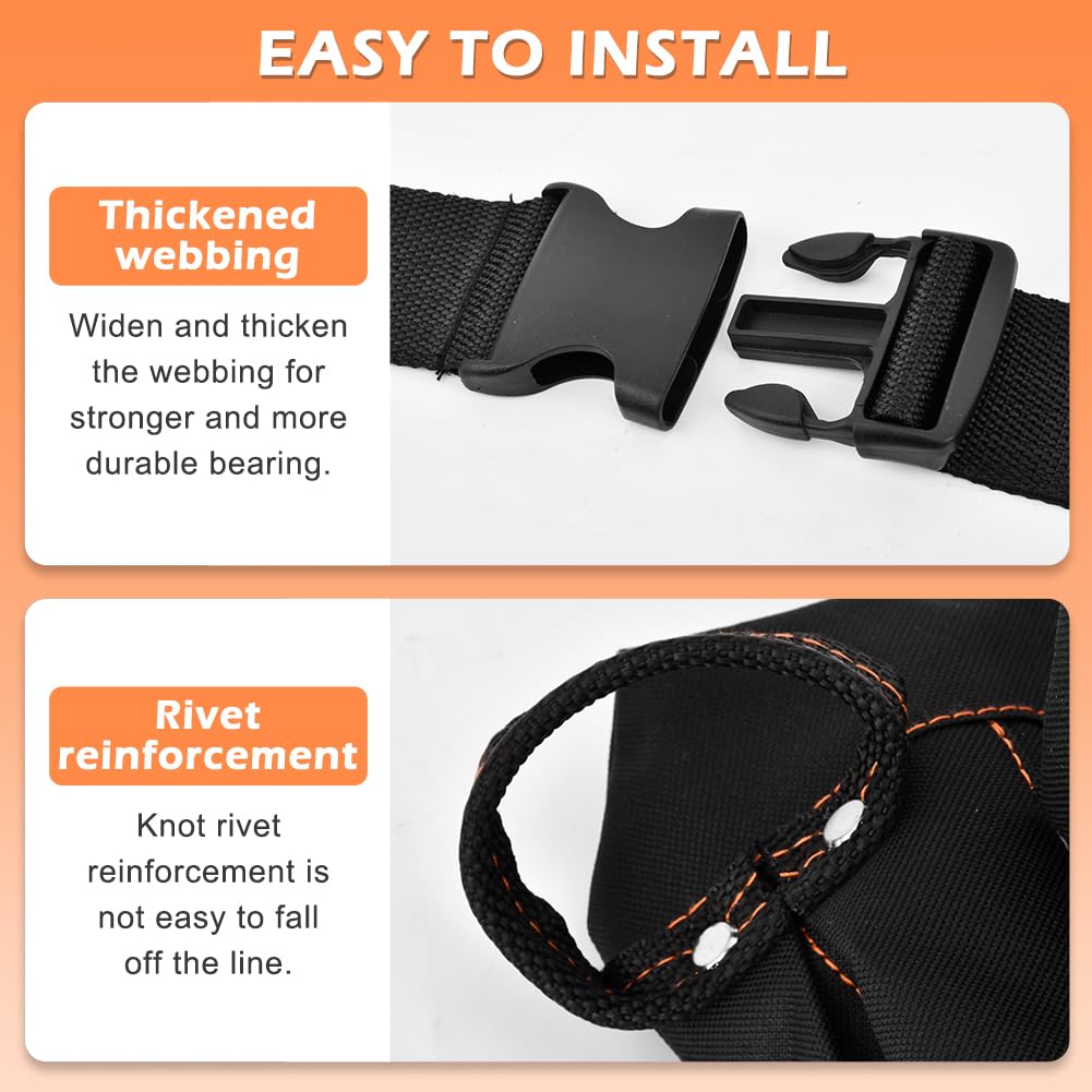 8 Pockets Tool Pouch Utility Waist Bag with Adjustable Belt L623
