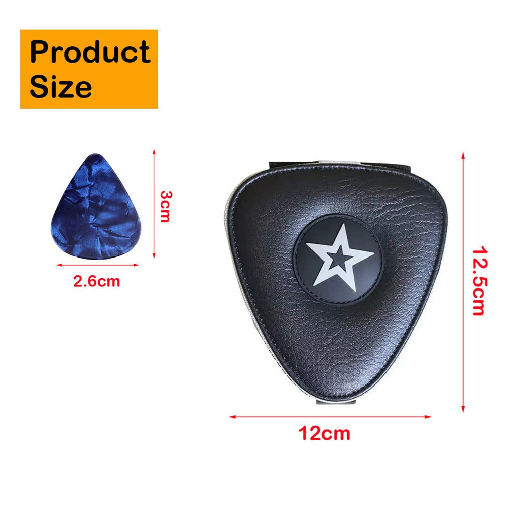Guitar Pick Holder Case Bag with 24pcs Colorful Picks J29916