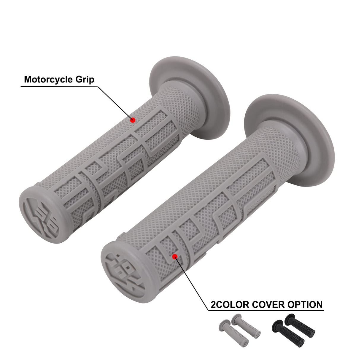 Gray Handlebar Grips O95613