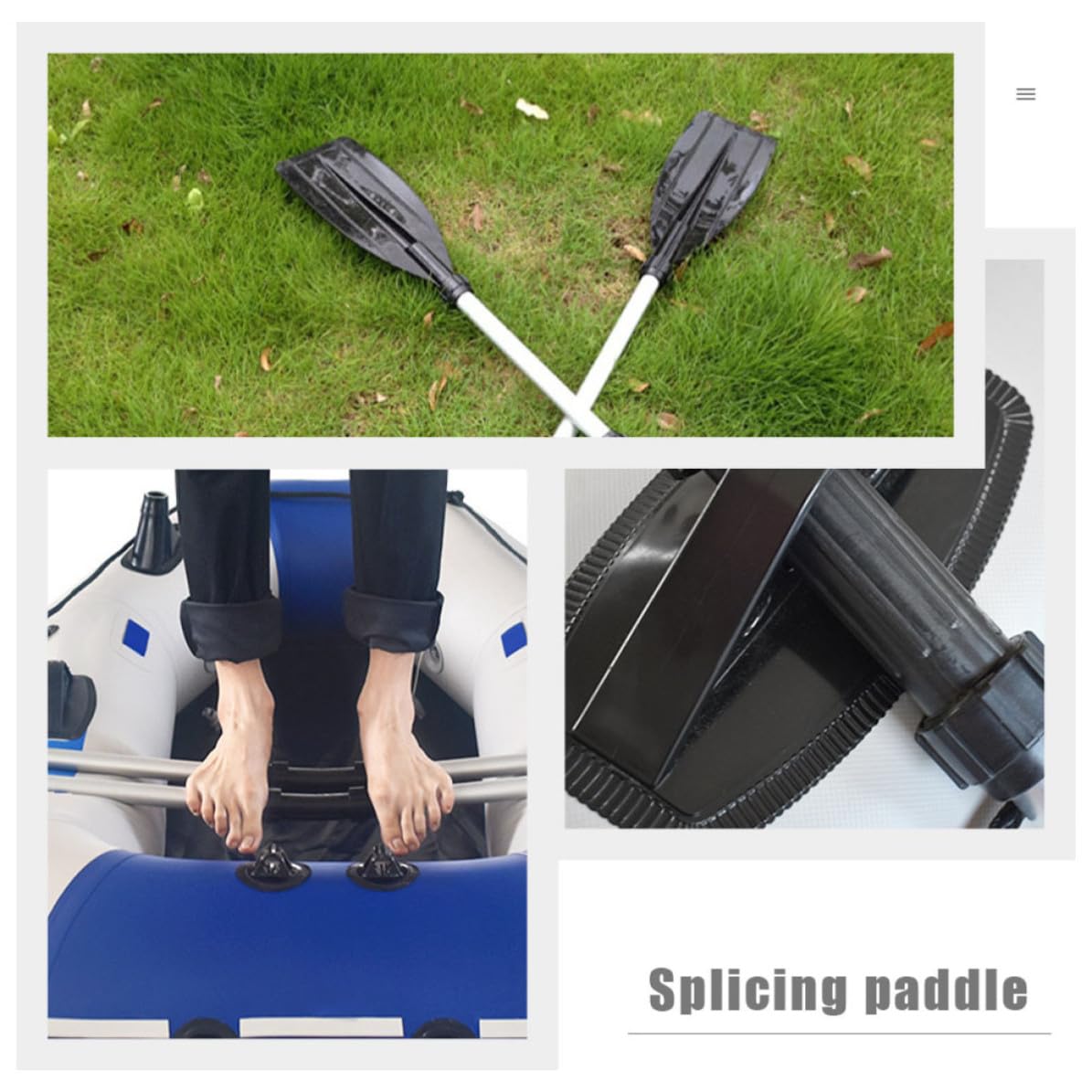 2pcs Aluminum Alloy Kayak Paddles I397832