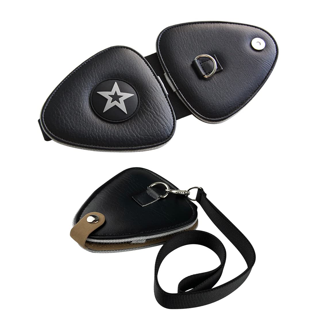 Guitar Pick Holder Case Bag with 24pcs Colorful Picks J29916