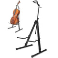Heavy Duty Adjustable Steel Cello Stand with Bow Hook Z37534