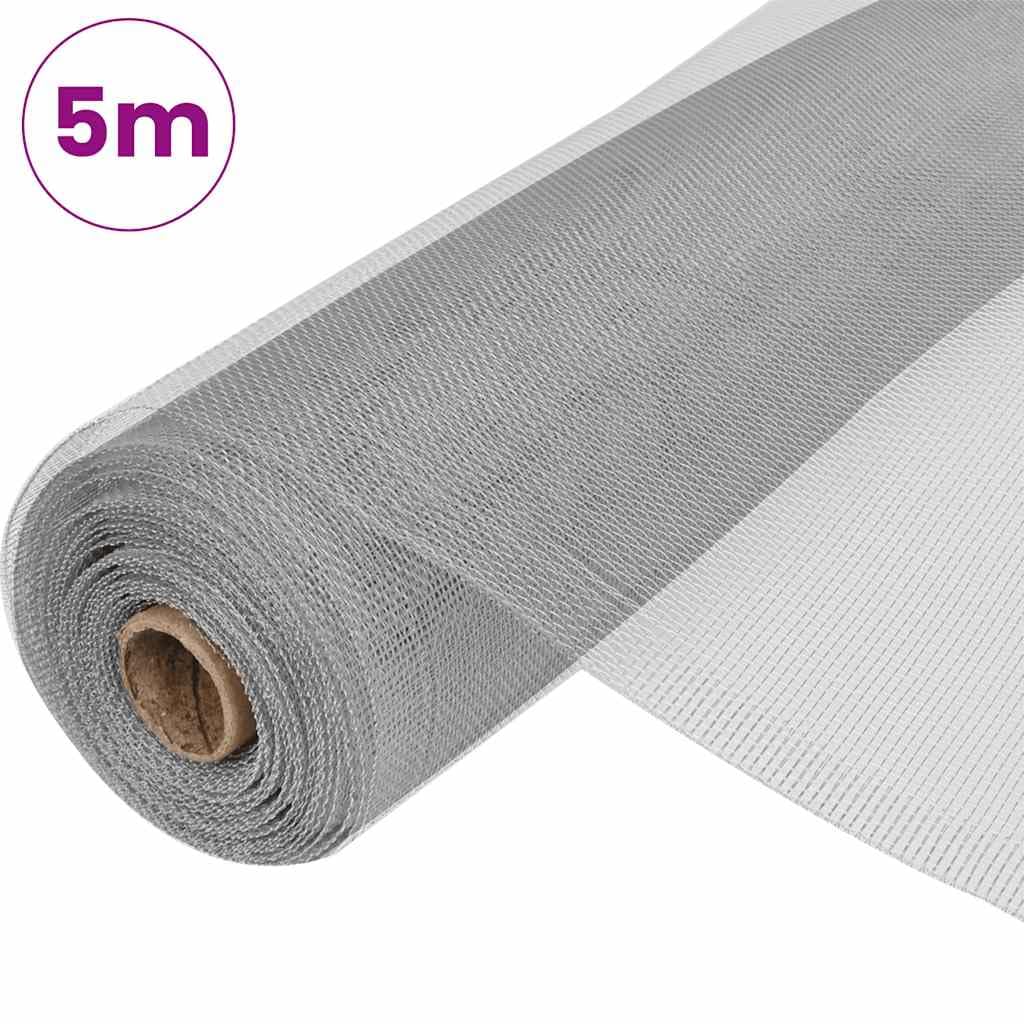 Aluminum Mesh Screen 39.4x196.9 Inches Silver L21852