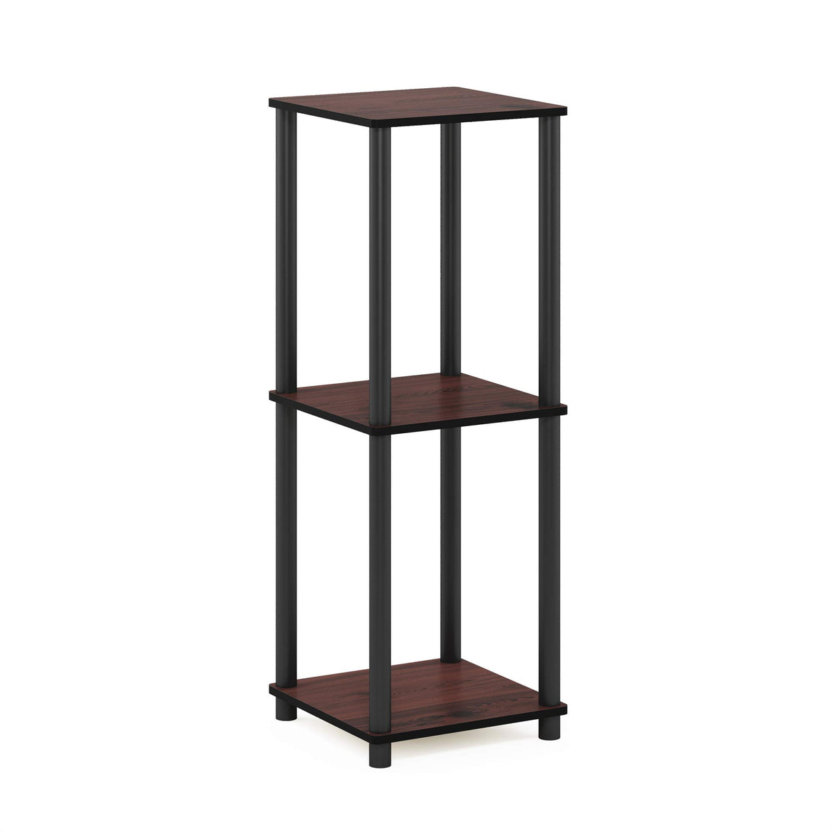 Set of 2 Dark Cherry Black End Table A6971