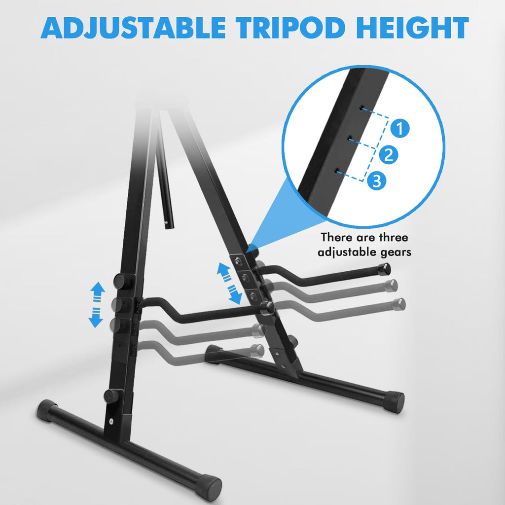 Heavy Duty Adjustable Steel Cello Stand with Bow Hook Z37534
