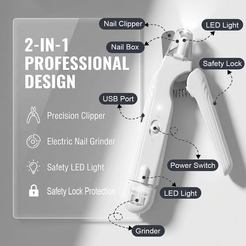 2-in-1 Dog Nail Grinder & Dog Nail Clipper W171