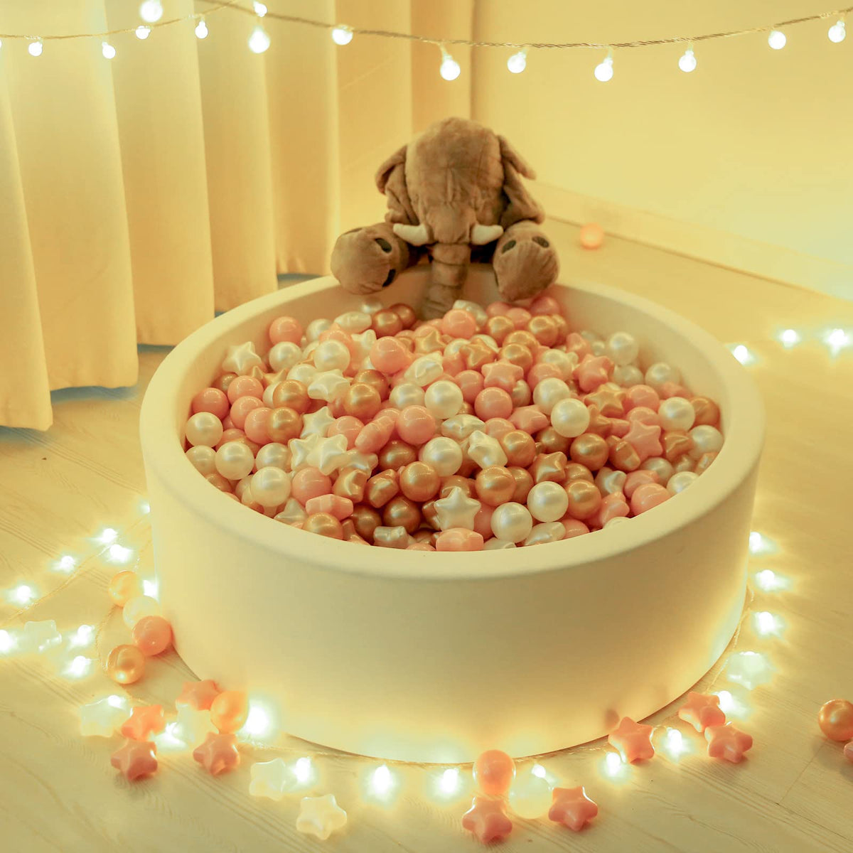 50 100 200 Count Star Ball Pit Balls Non-Toxic Plastic H934840