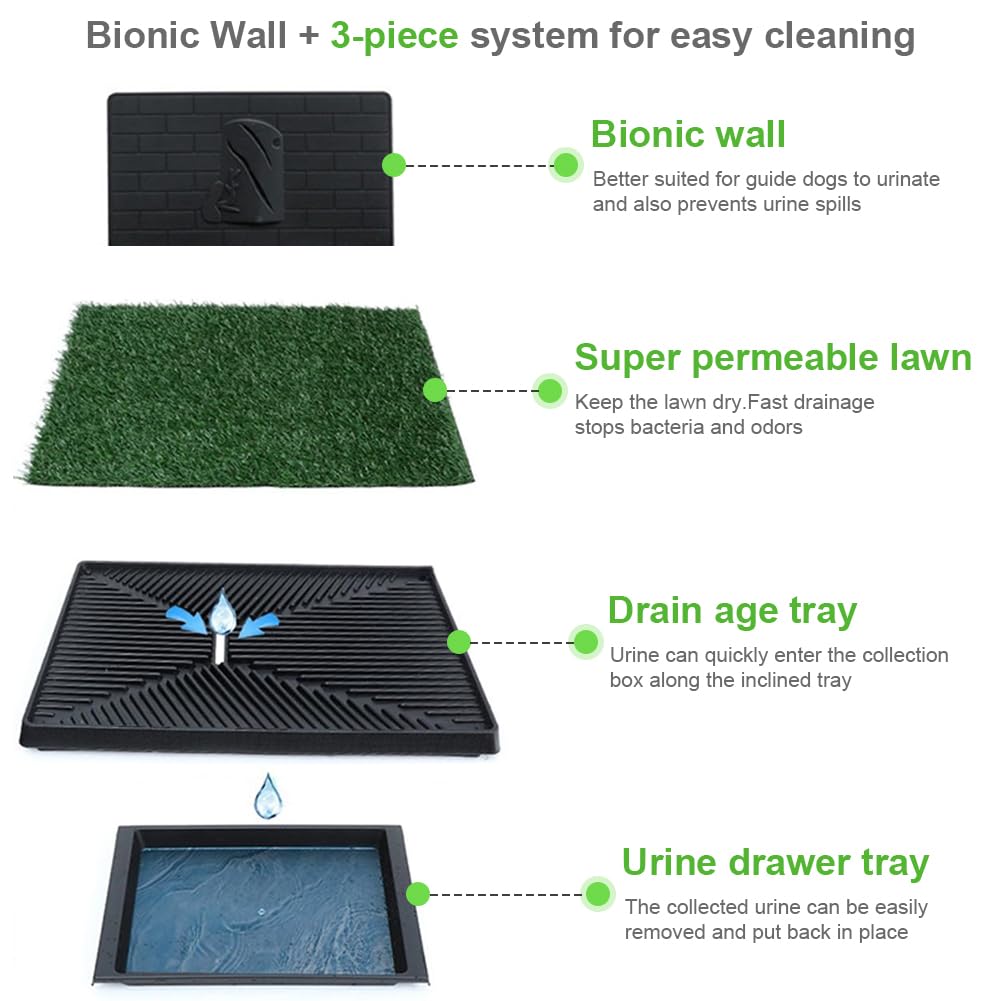 Dog Grass Pad with Tray 30 x 20 Inch A659109
