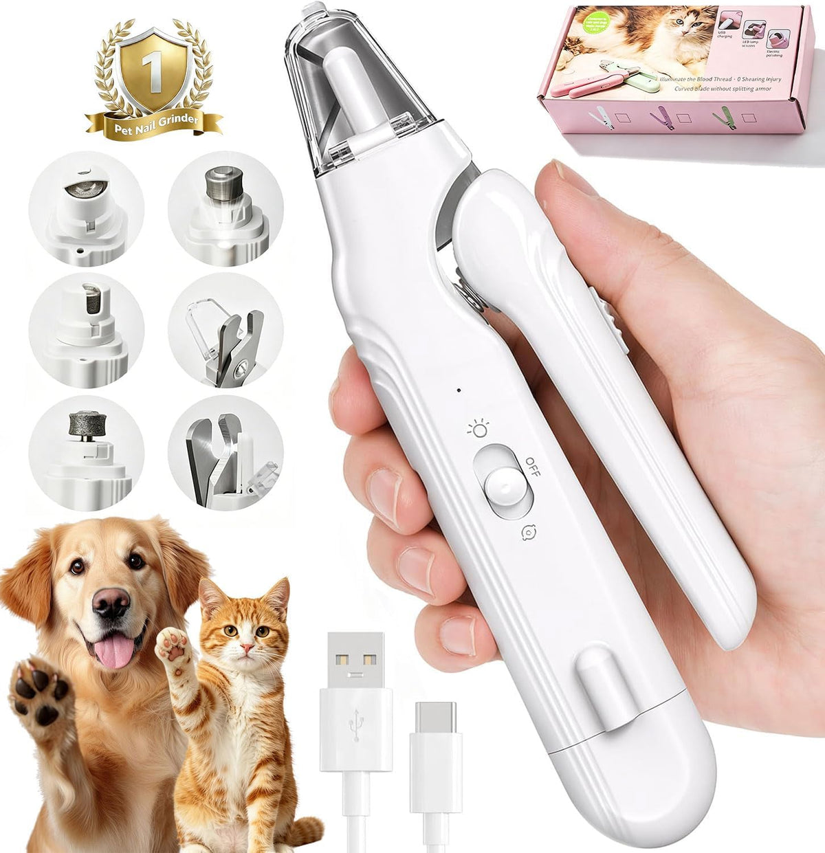 2-in-1 Dog Nail Grinder & Dog Nail Clipper W171