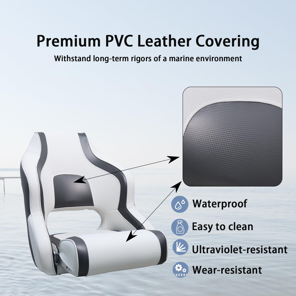White Black Boat Seat M6278