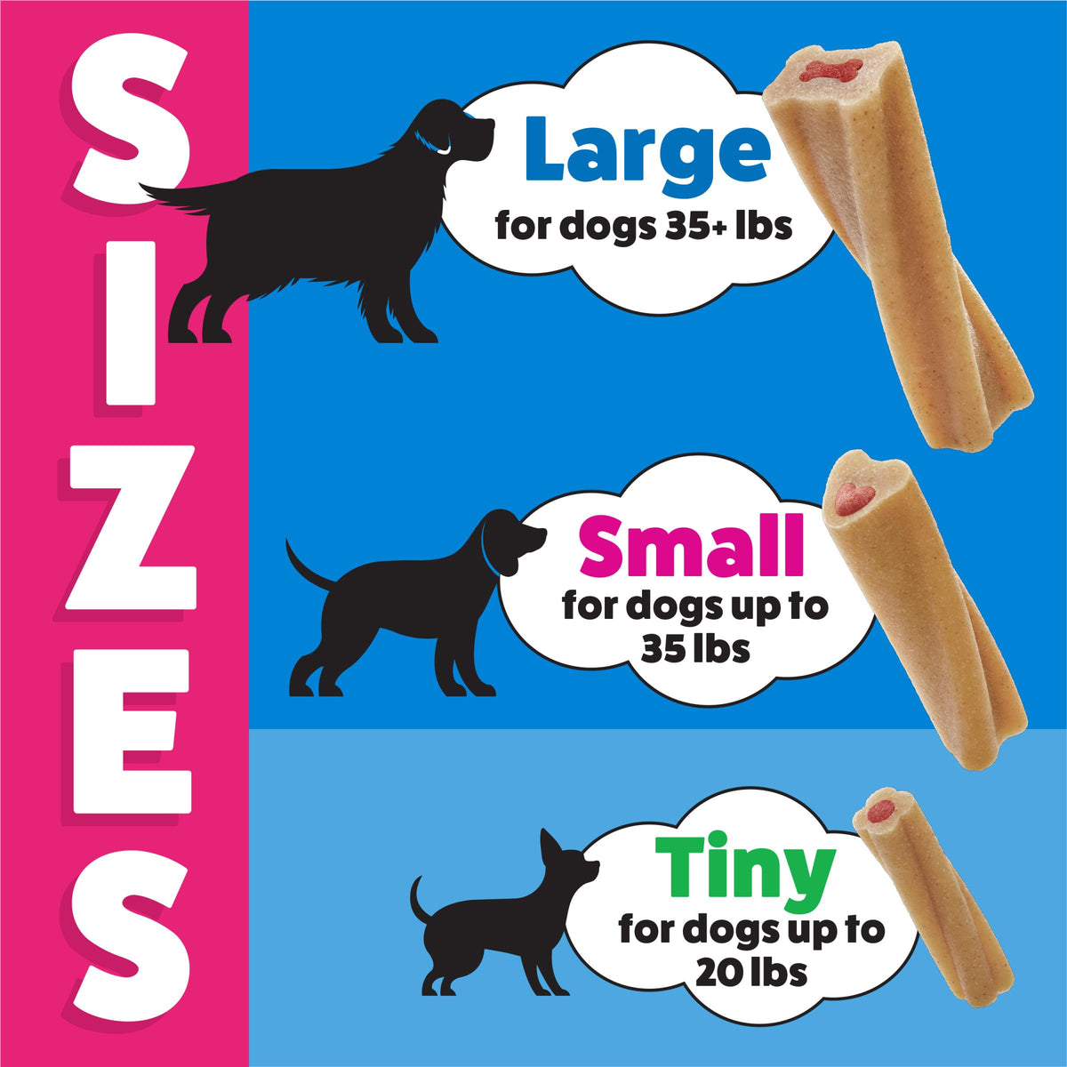 Dog Chew Treats 60 ct Pouch S5356