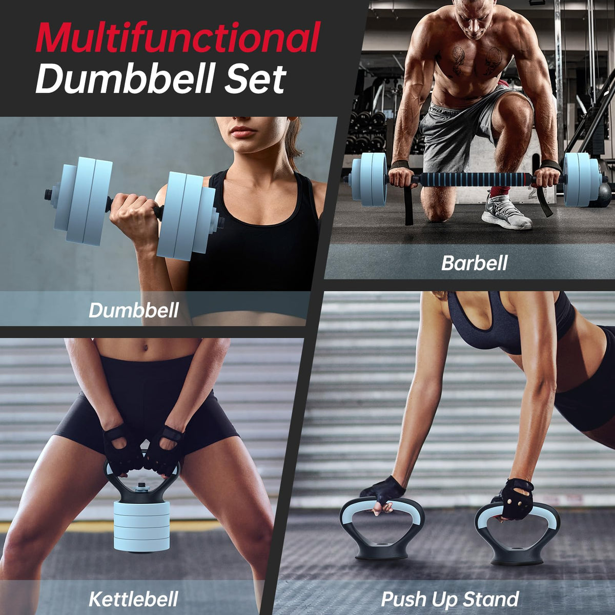 Adjustable 45lbs Dumbbell Set with Connector H60988