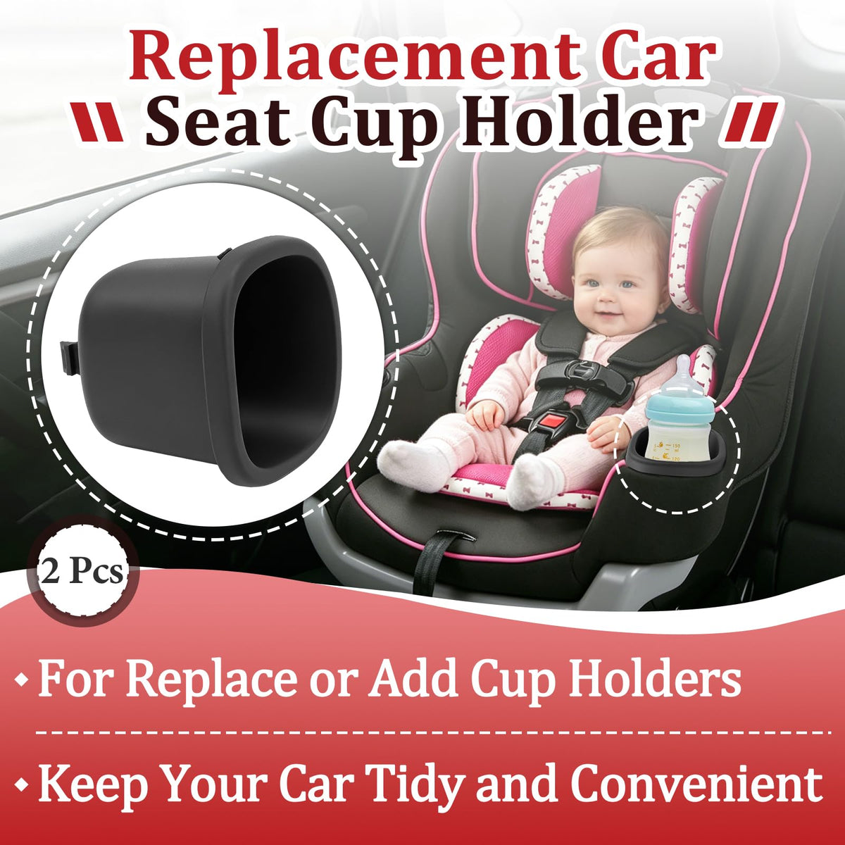2 Pcs Replacement Cup Holder R159948