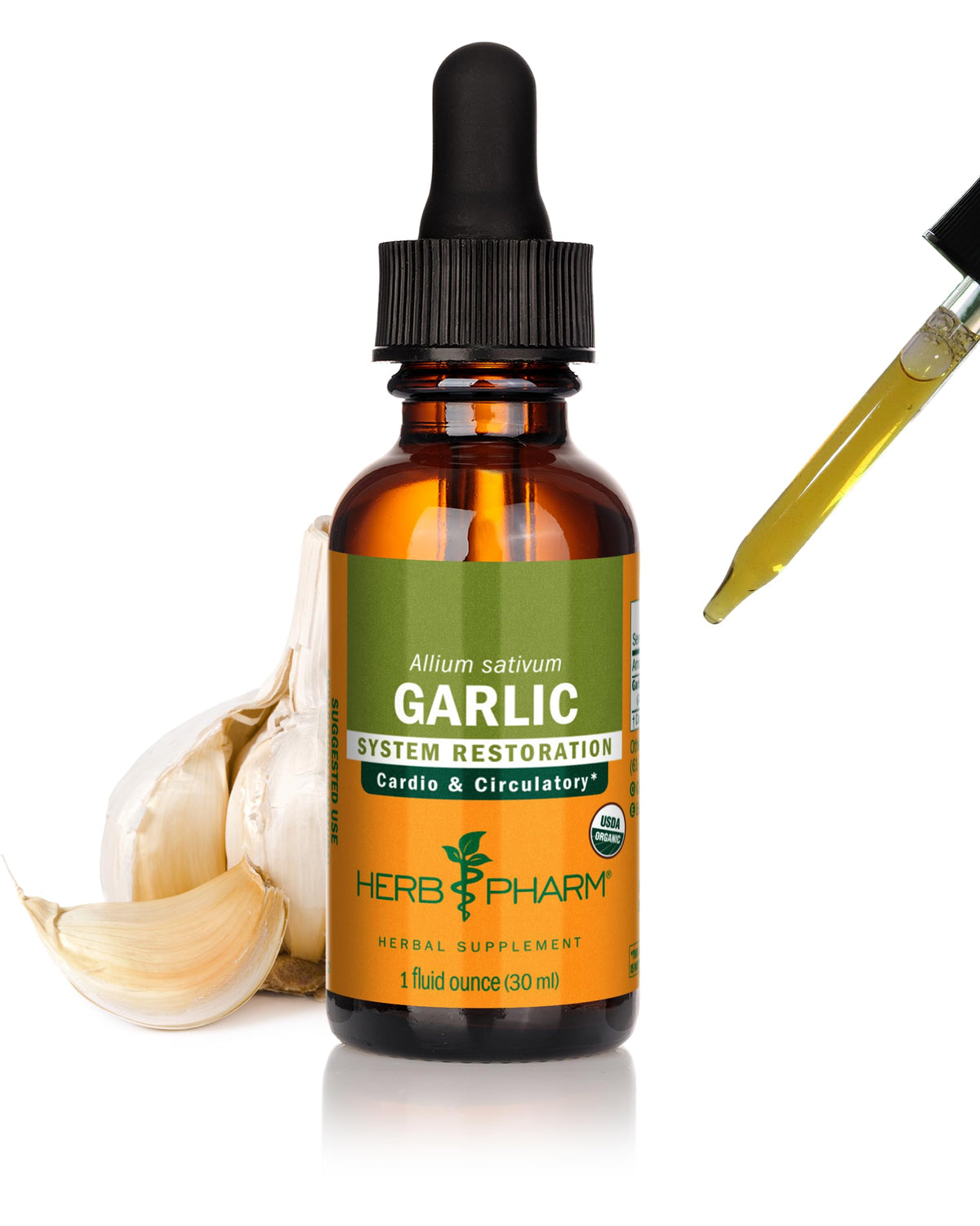 Organic Garlic Liquid Extract 1 Ounce H3992