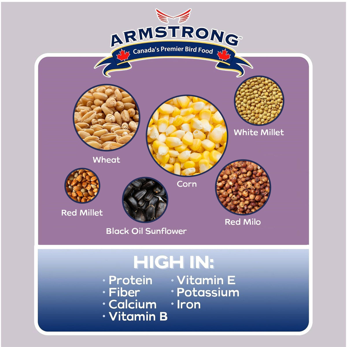 20 Pounds Bird Seed Blend with Cut Corn, Wheat, White & Red Millet, Black Oil Sunflower Seeds J765644