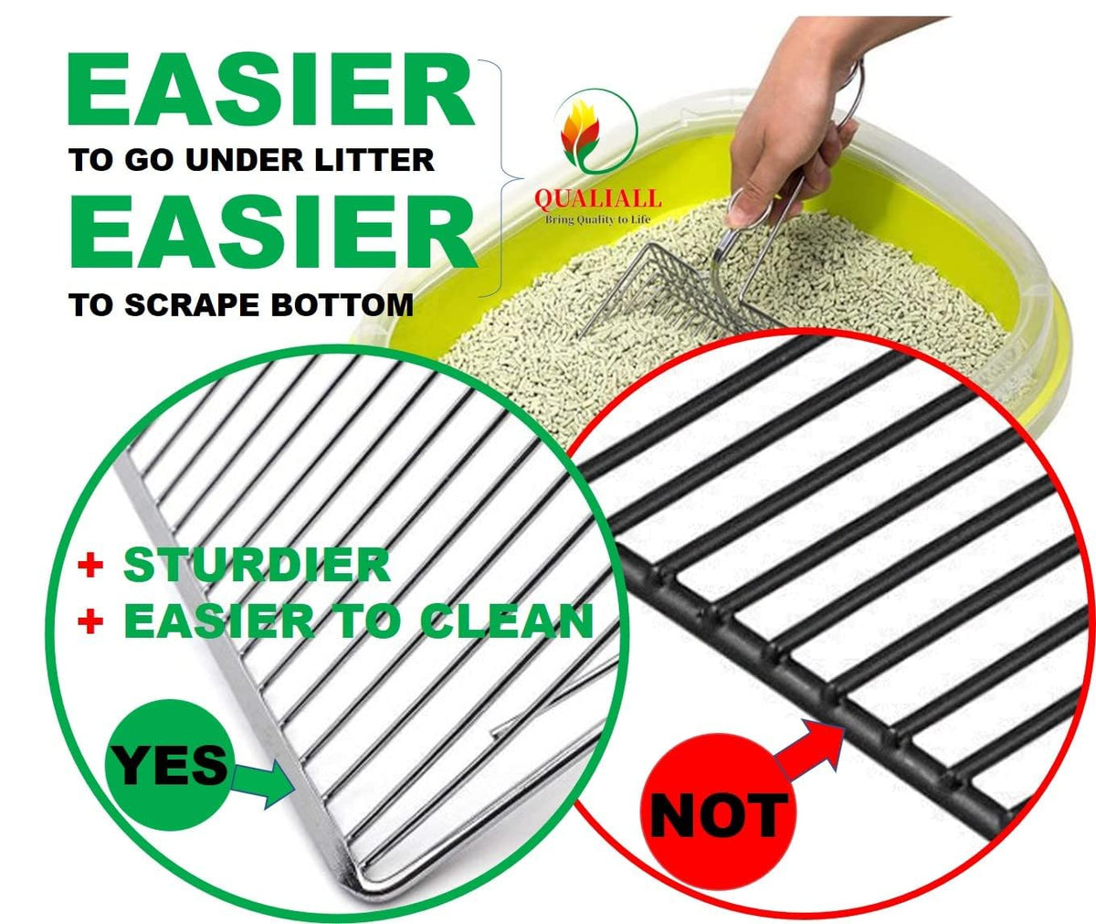 Metal Cat Litter Scoop with Holder E889614