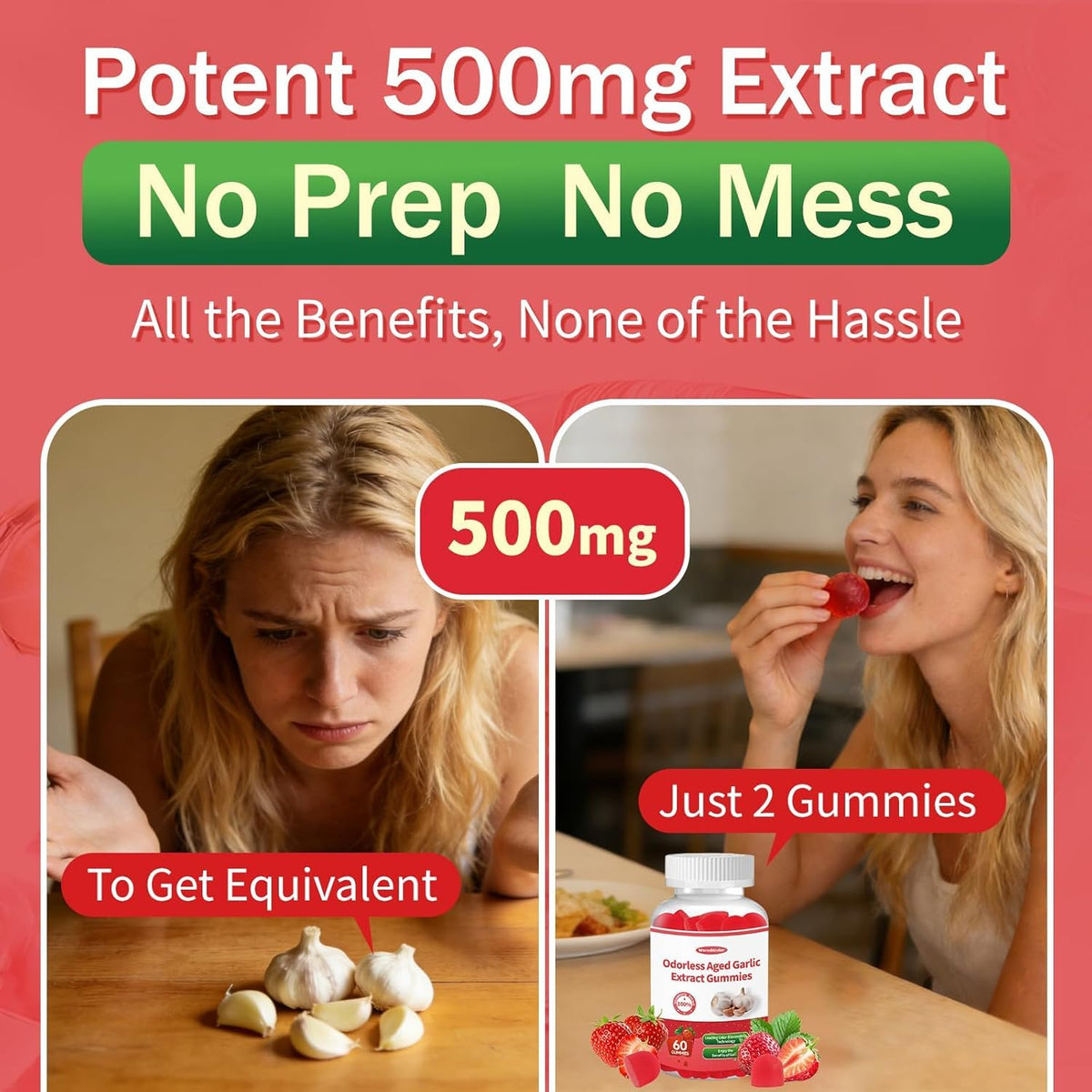 Aged Garlic Extract Gummies Strawberry Flavor V331