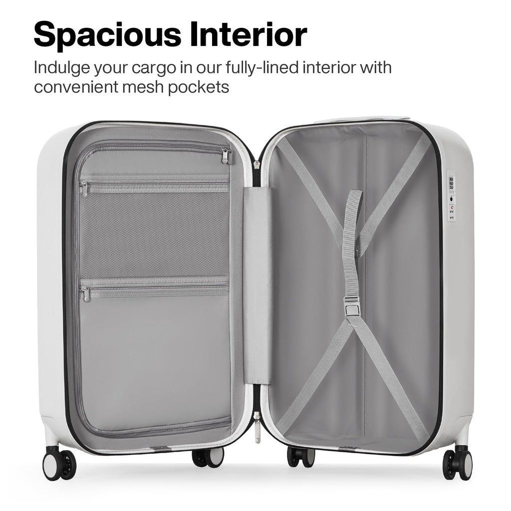 20 Inch Carry On Luggage PC Hardside Suitcases with Wheels & TSA W87815