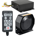 200W Emergency Slim Horn Speaker Siren PA System with Handheld Microphone P141214