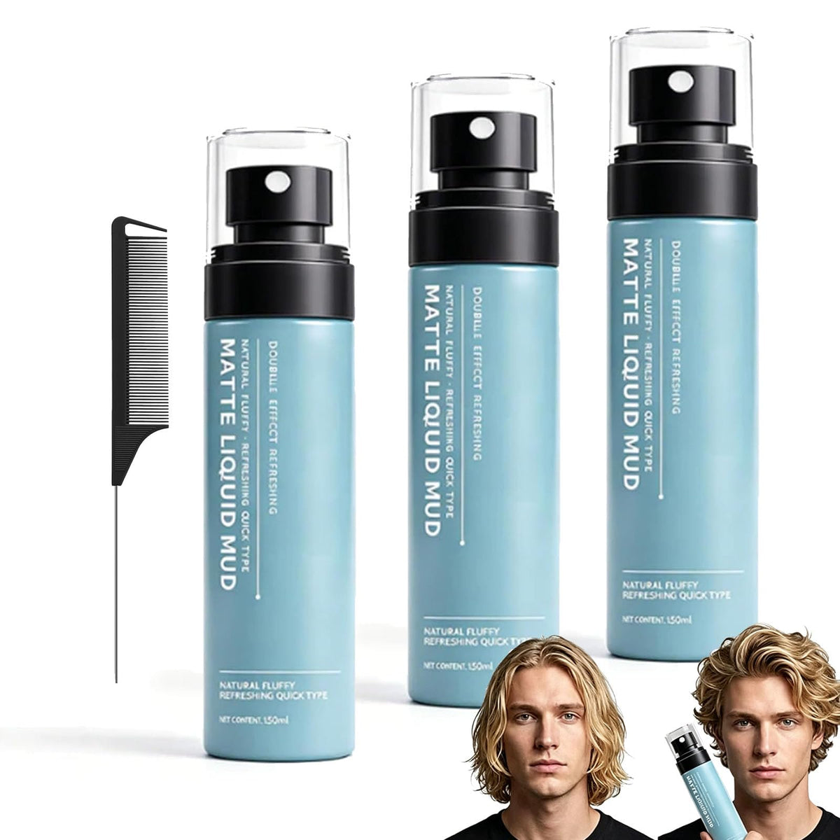 Quick-Dry Matte Styling Mud Spray H170