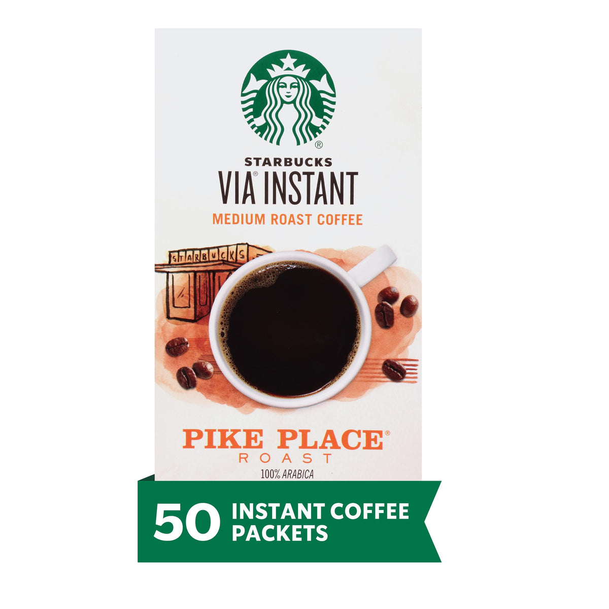Medium Roast Instant Coffee 50 Packets D134