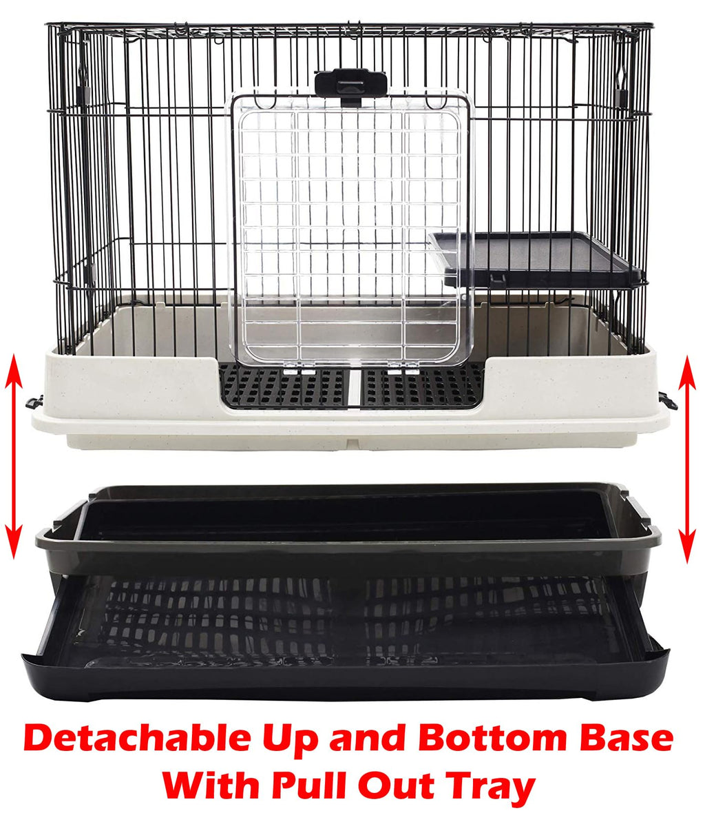 2-Level Rabbit Hutch Guinea Pigs Cage Y7685