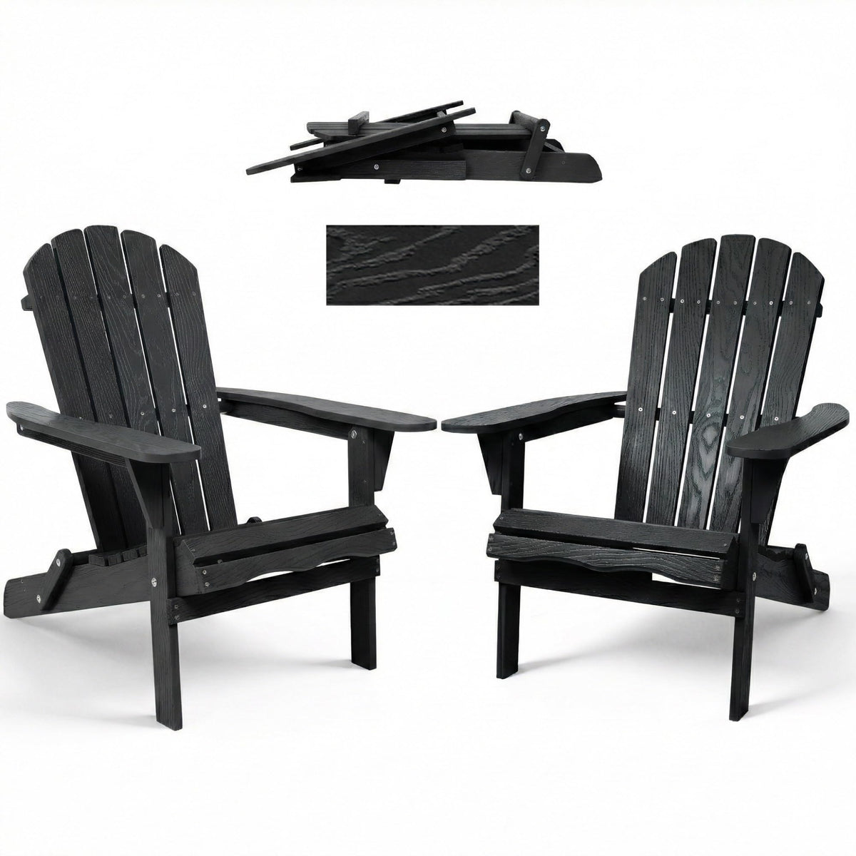 Folding Solid Cedar Wood Adirondack Chair A1964