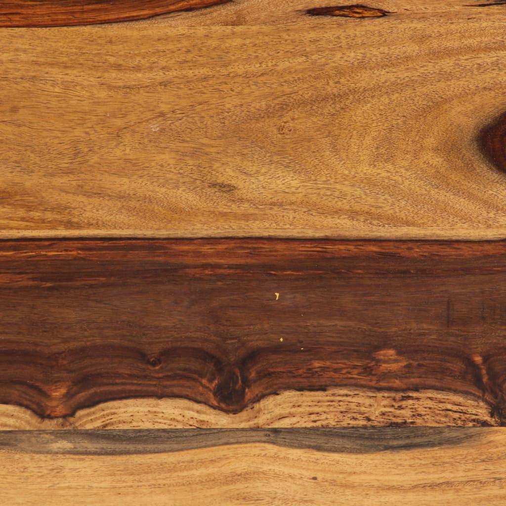 Black Coffee Table 47.2"x23.6"x15.7" Solid Sheesham Wood P749
