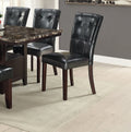 Black Faux Leather Dining Chairs Set of 2 S189039