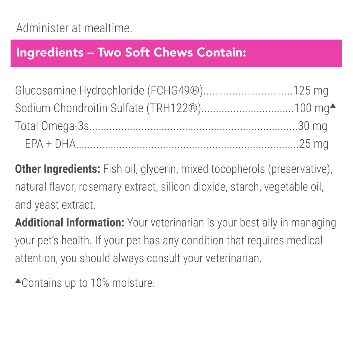 Joint Health Supplement for Cats, Soft Chews, 60ct E9911