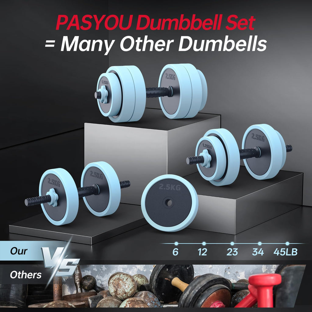 Adjustable 45lbs Dumbbell Set with Connector H60988