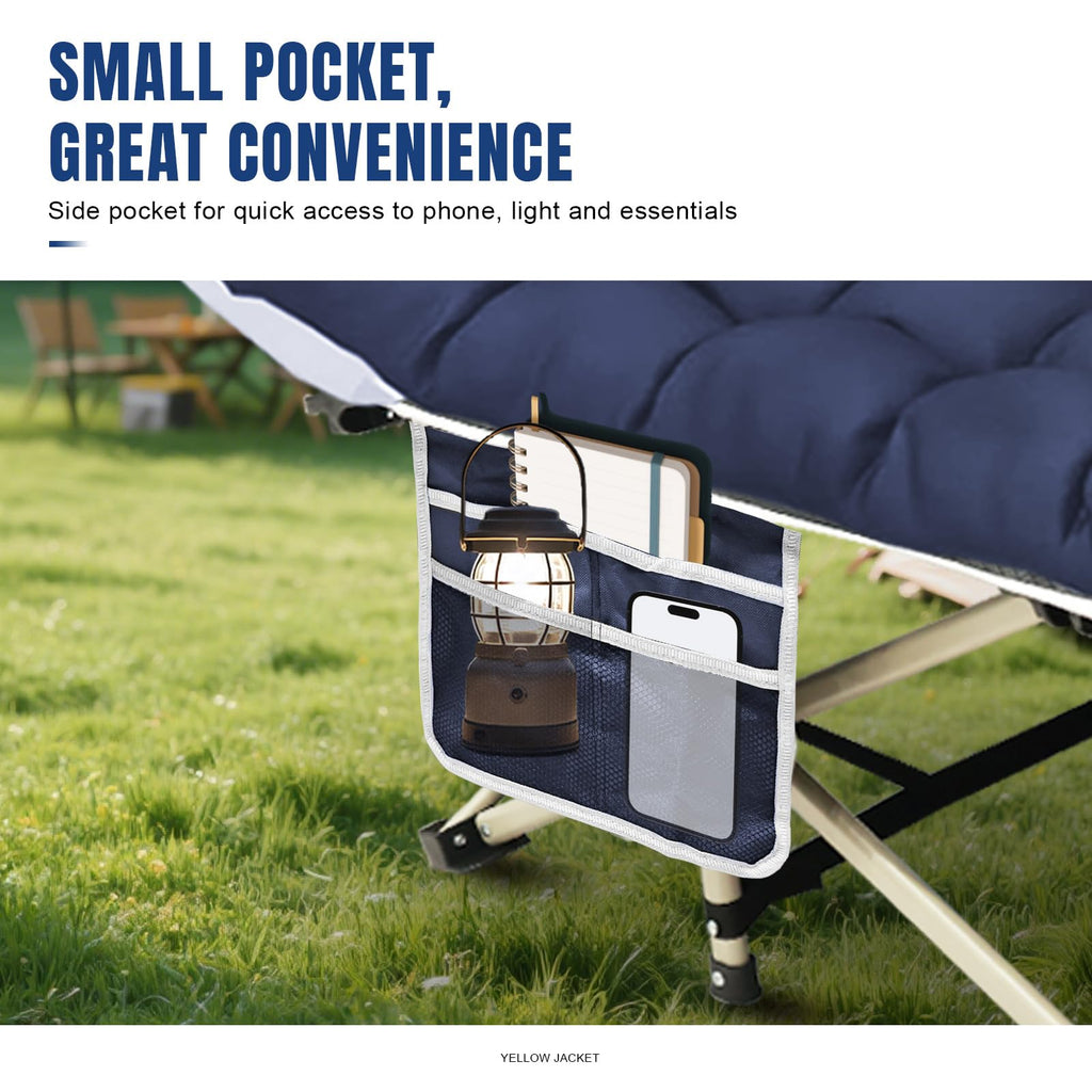 Folding Camping Cot with Mattress and Carry Bag V819193